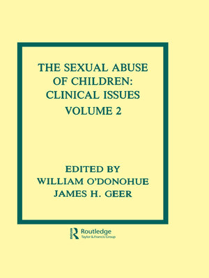 cover image of The Sexual Abuse of Children